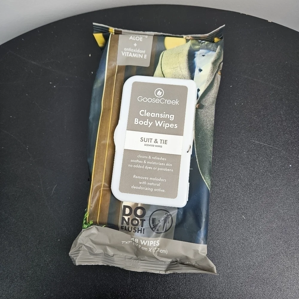 Goose Creek Suit & Tie Cleansing Body Wipes 48 Count